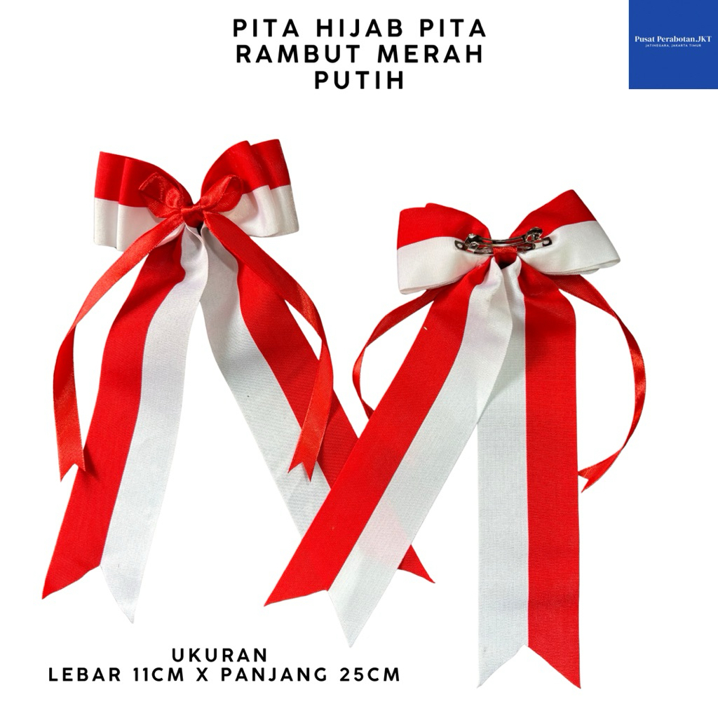 

Pita Hijab Pita Rambut Merah Putih Pita 17 Agustus Pita Lomba