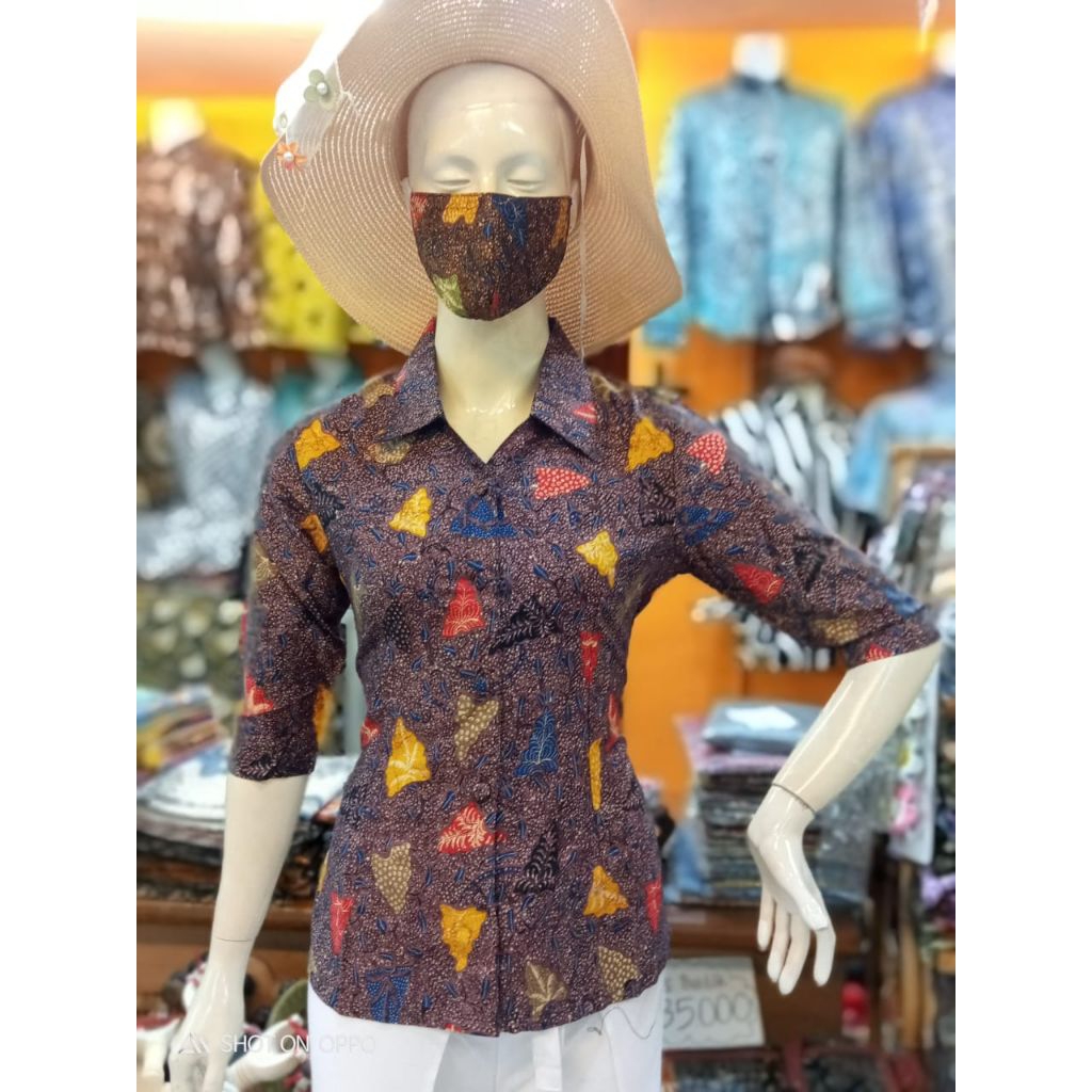 Bakul batik, Blouse batik wanita lengan 3/4