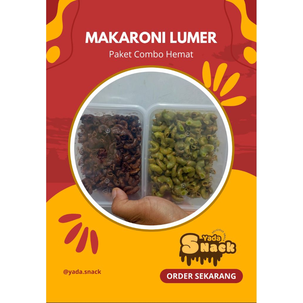 

Paket Combo Makaroni Lumer Cokelat + Matcha
