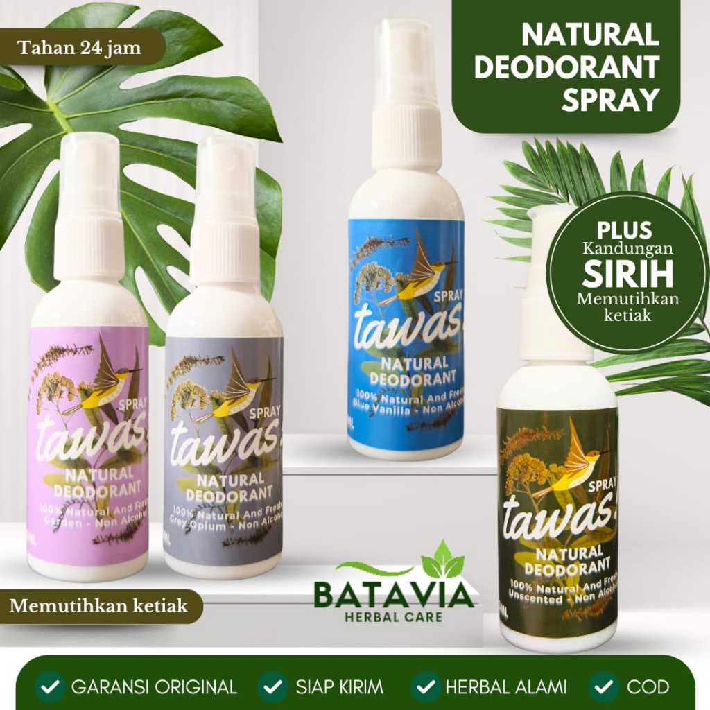 Natural Deodorant Spray Tawas Ketiak Tawas Cair Anti BB Original 60ML