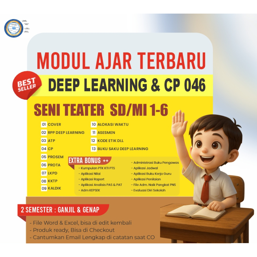

PERANGKAT MODUL AJAR DEEP LEARNING MEPEL SENI TEATER JENJANG SD KELAS 1,2,3,4,5,6