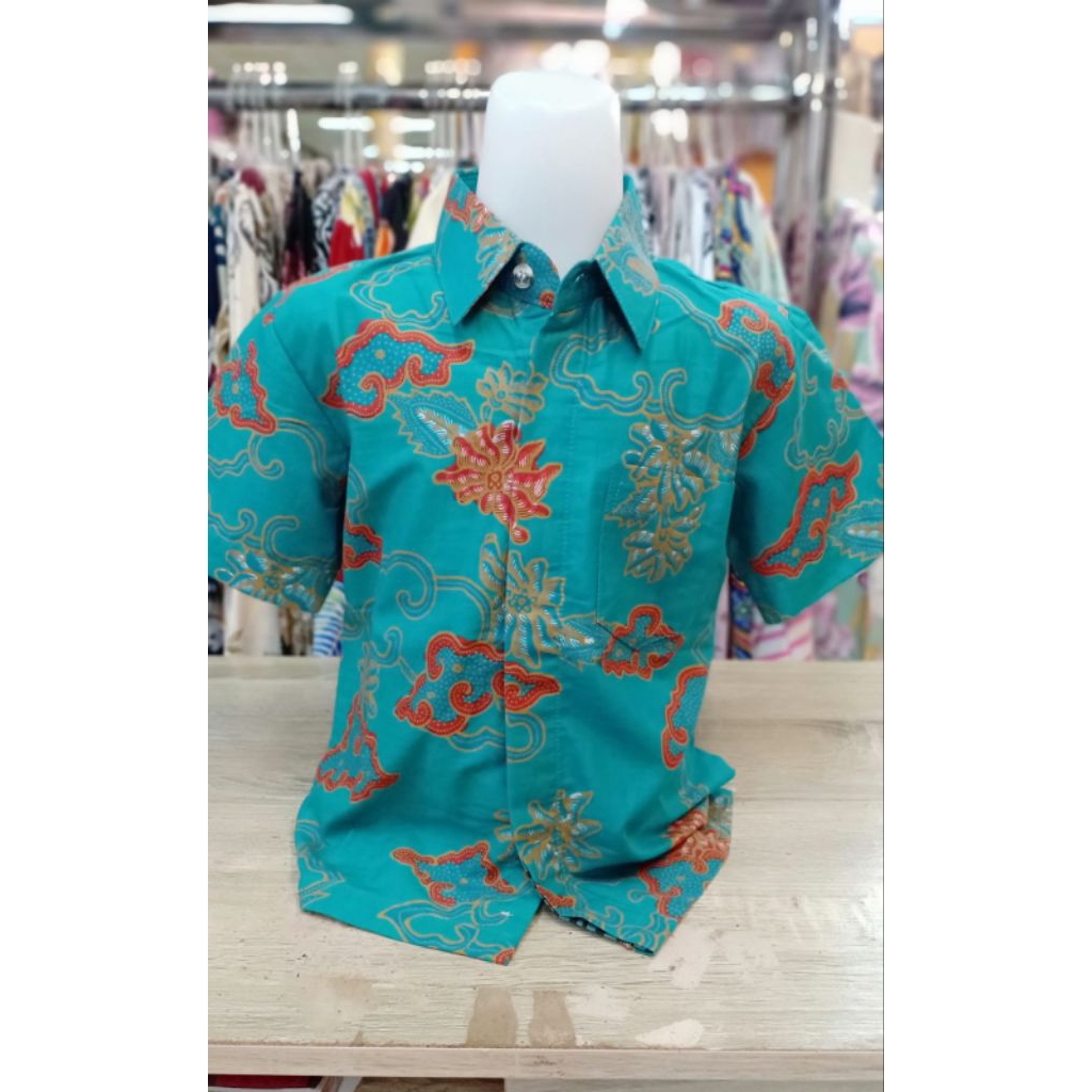 Bakul batik,kemeja batik anak lengan pendek