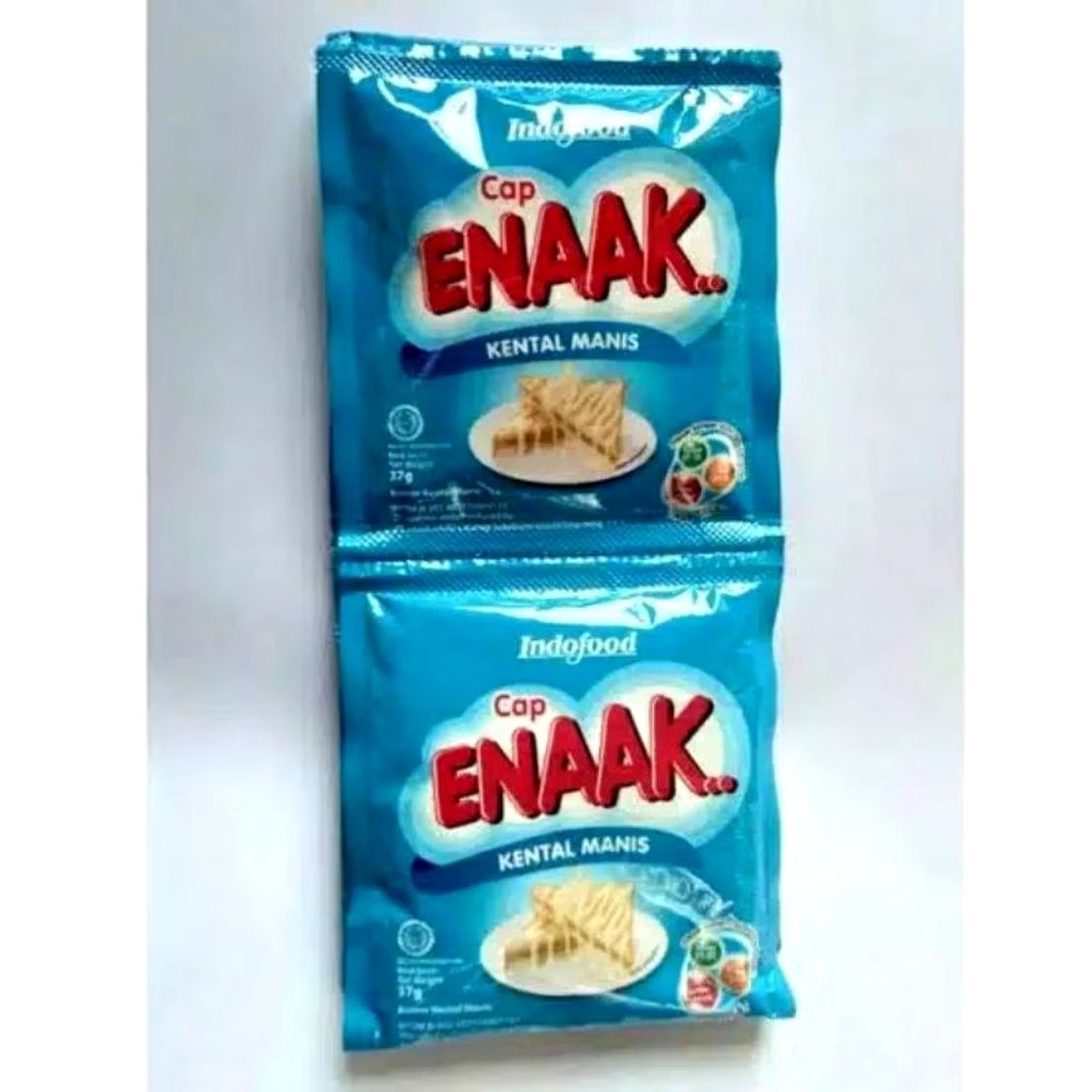 

Susu Kental Manis Enak Putih & coklat Sachet susu kental manis. 1 pack isi 6 saset