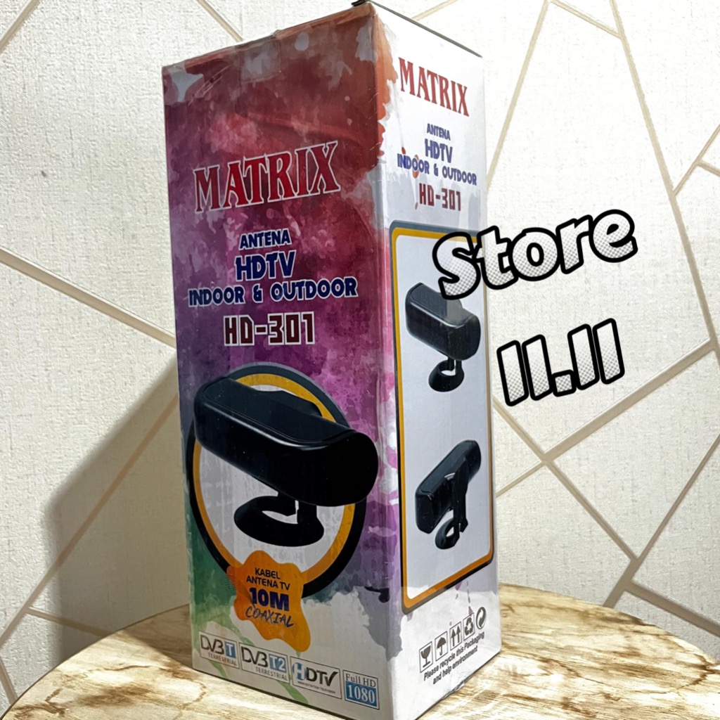 ANTENA TV DIGITAL HD 301 + BOOSTER HD301 MATRIX