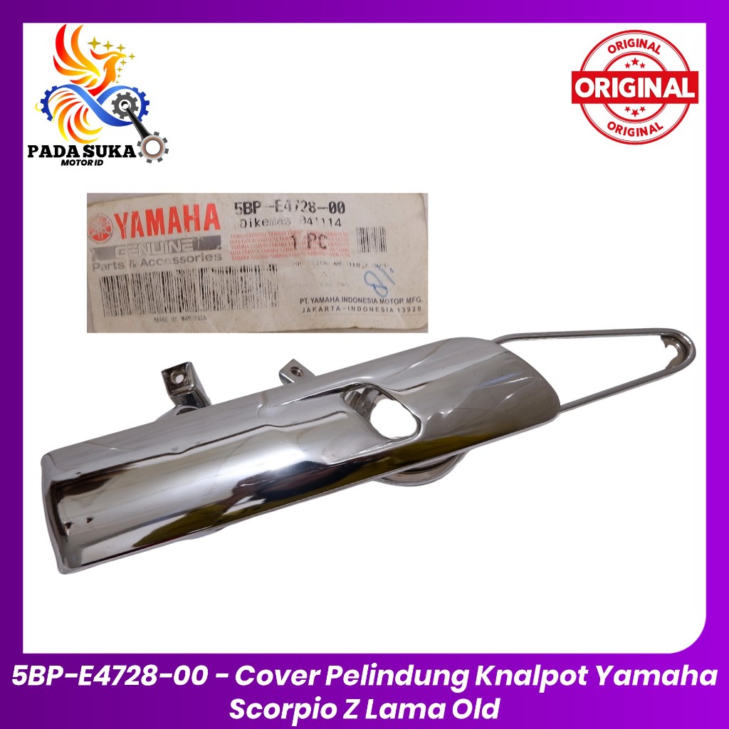 Cover Pelindung Knalpot Yamaha Scorpio Z Lama Old / 5BP-E4728-00 / Original YGP 100%