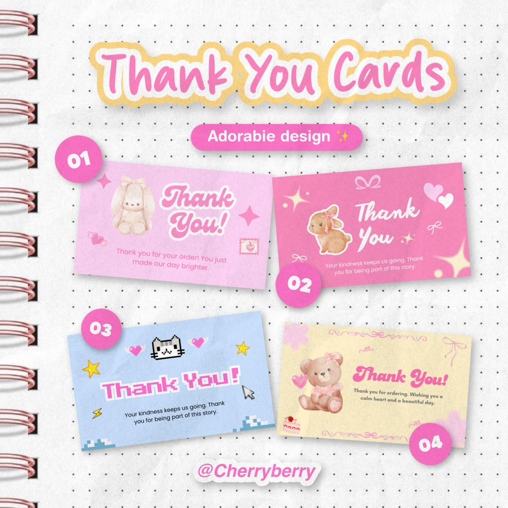 

Thank You Card Coquette ✨