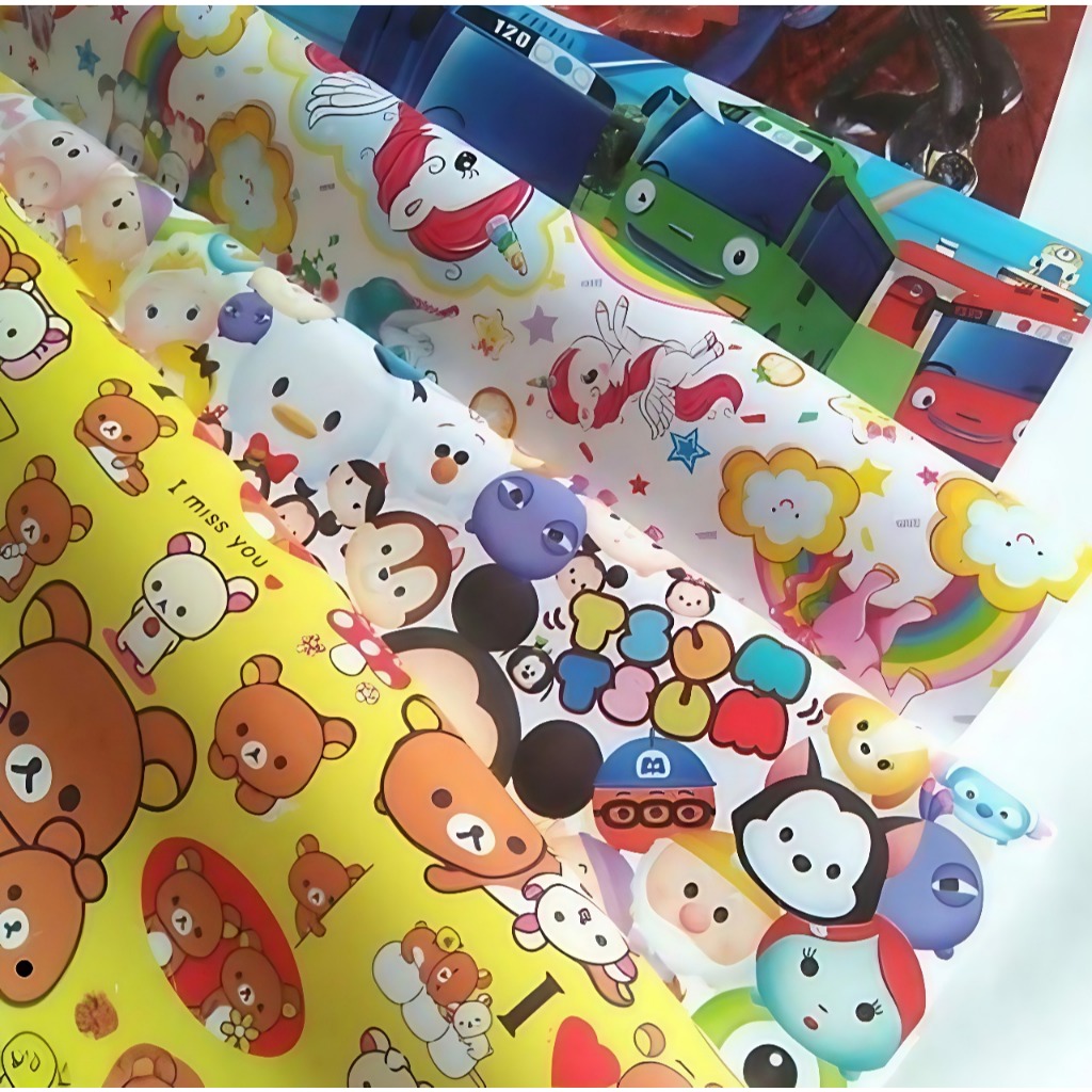 

Kertas Kado Karakter Per Pak ( ISI 50 PCS )