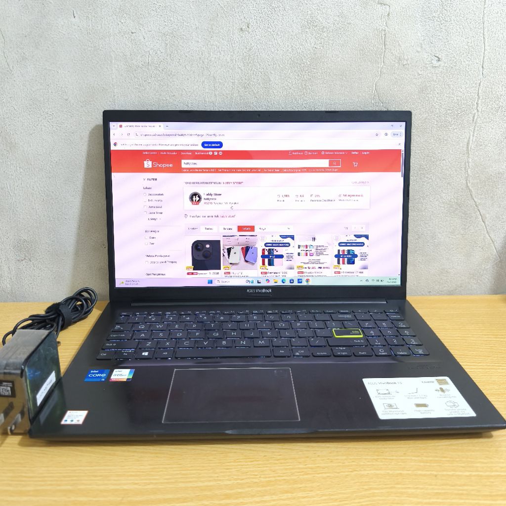 LAPTOP ASUS VIVOBOOK 15 X513EAN K513EA CORE i5 1135G7 8GB SSD 256GB 15 INCH SECOND MULUS BERGARANSI