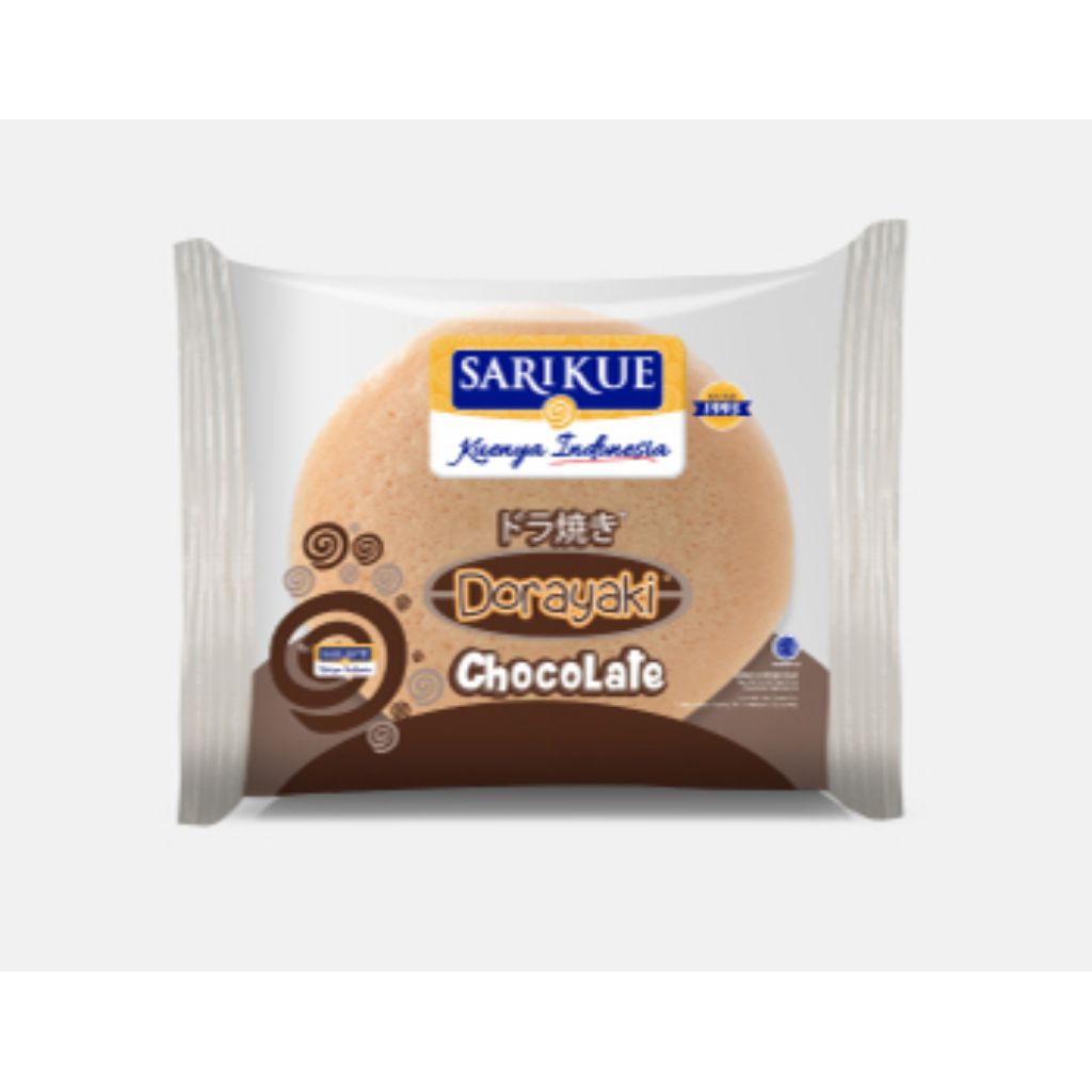 

SARI ROTI Dorayaki Cokelat Kue pancake ala Jepang yang lembut dan berisi kustard