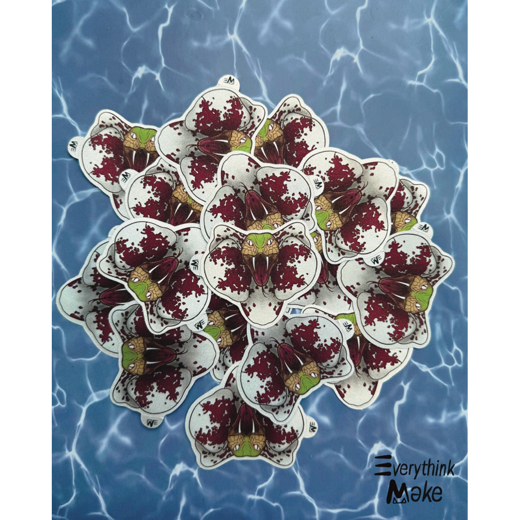 

ular orchid - sticker vinyl waterproof