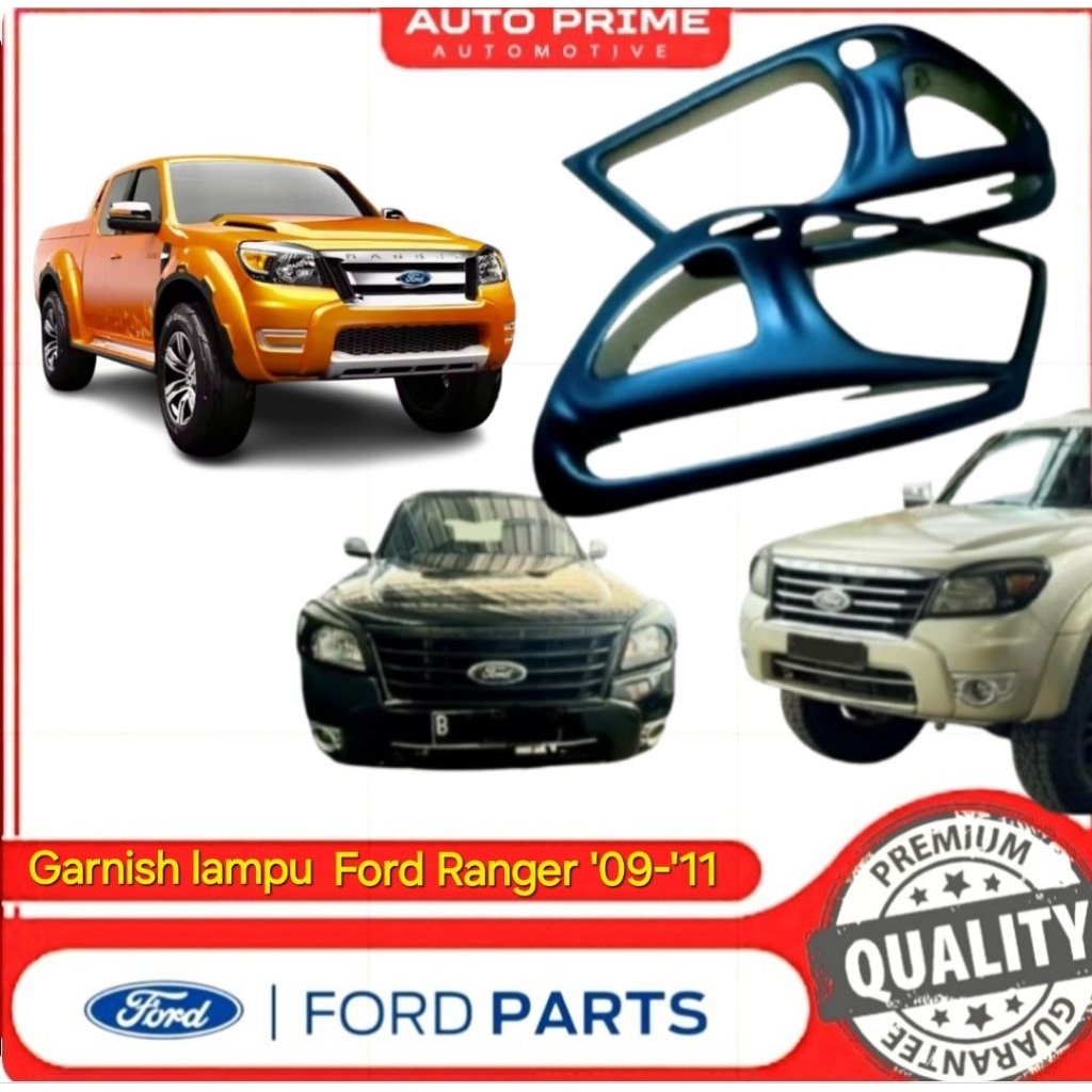 Garnish/cover lampu depan ford ranger 2009-2011 /everest 2009-2014