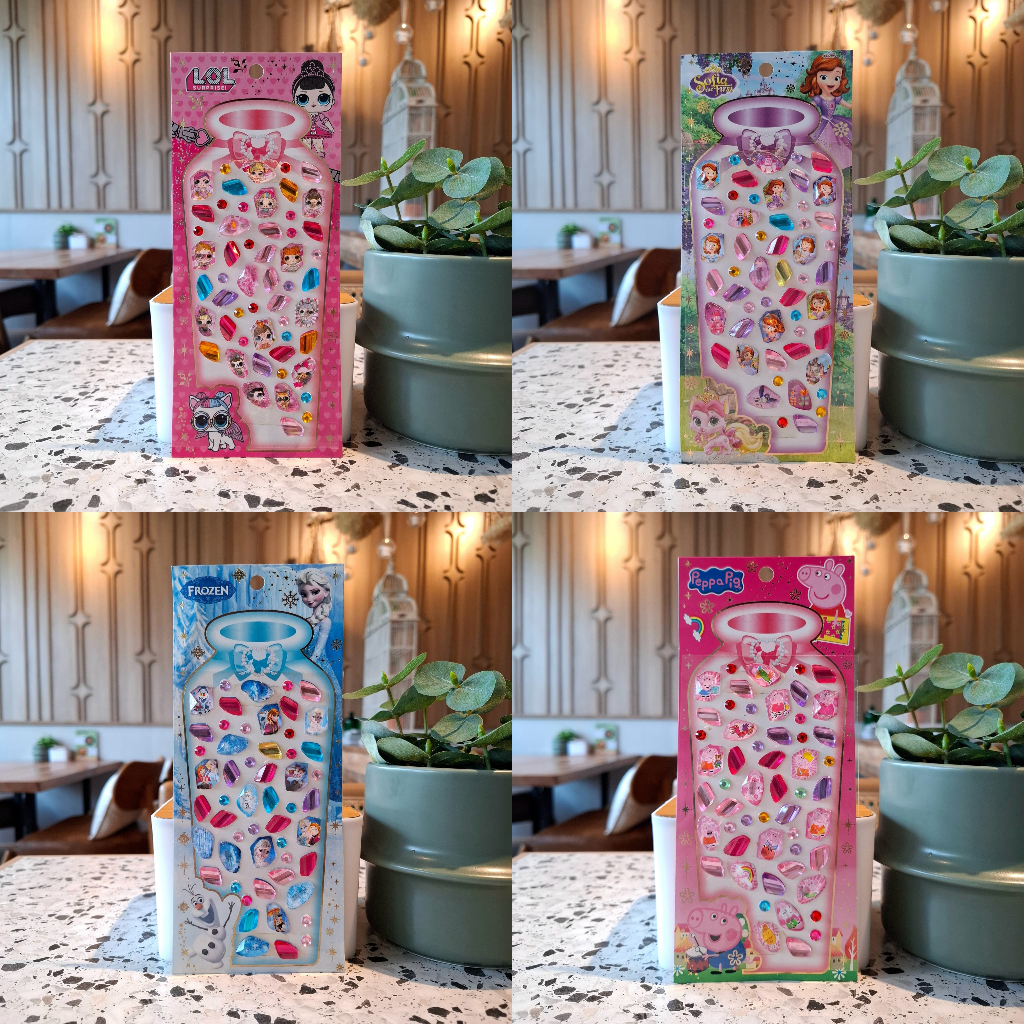 

Gambar Tempel Jewel Sticker Stiker Timbul Anak Karakter Love Heart Hati B