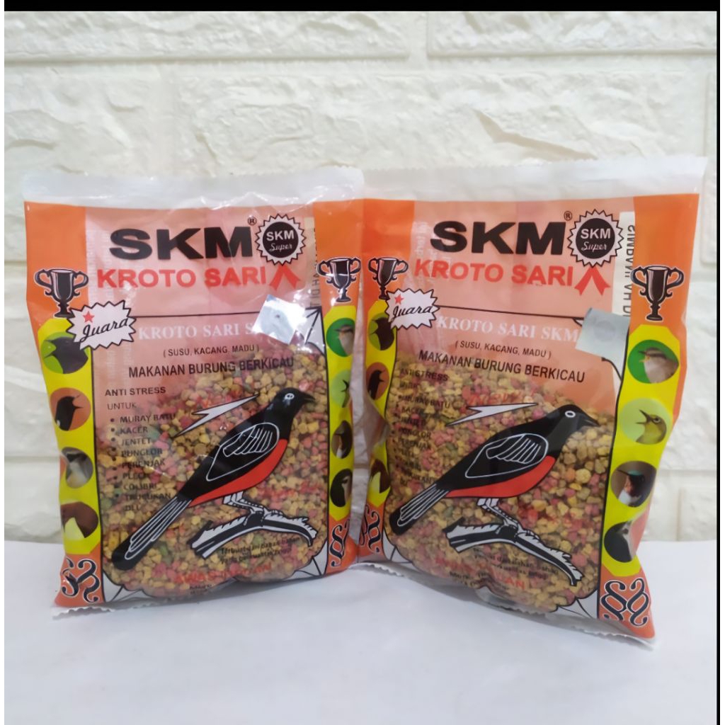 makan burung termurah voer kroto sari madu SKM Kasar  | voer Pakan Burung Juara Murai, Kacer dll kom