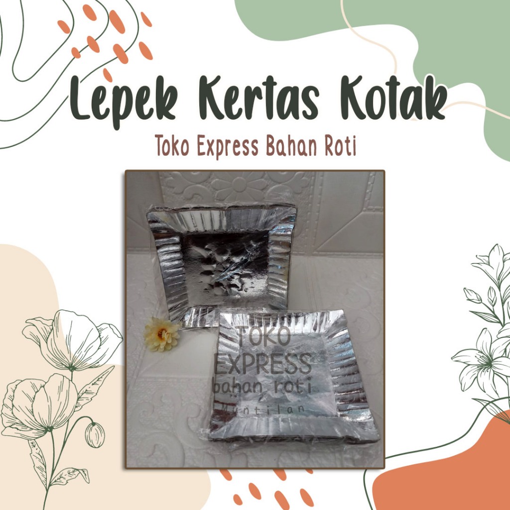 Lepek Kertas Kotak (±90 pcs)