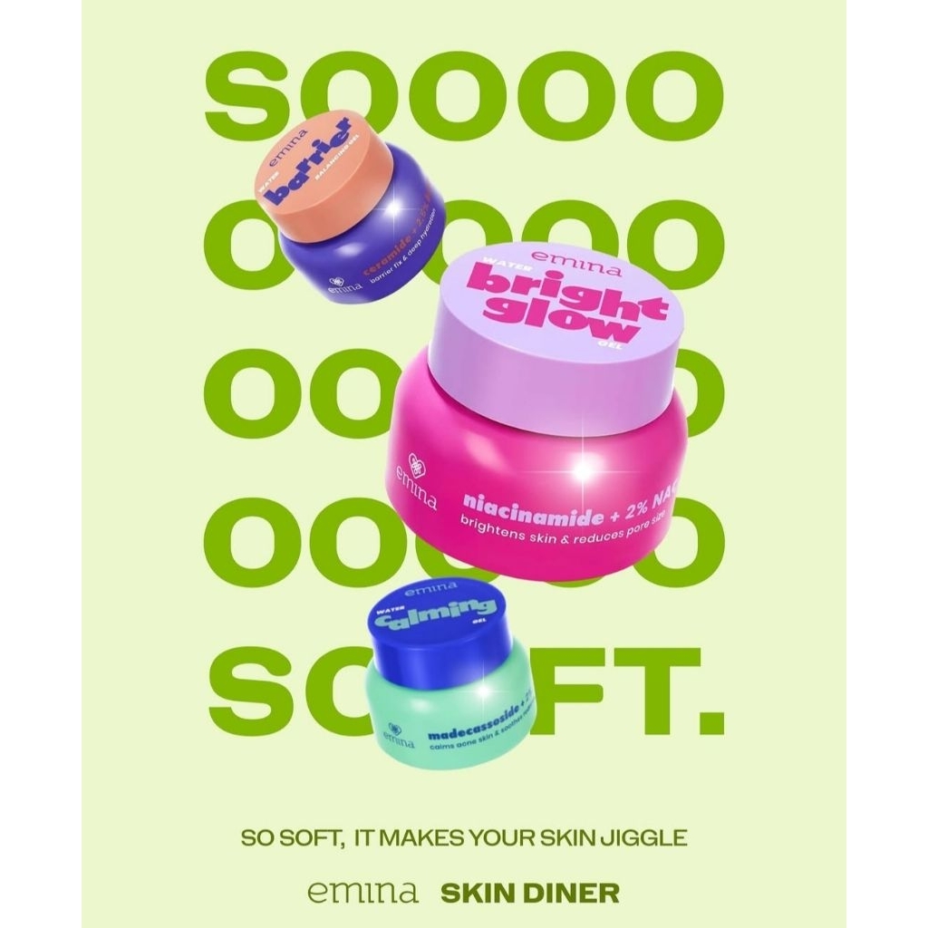 EMINA MOISTURIZER GEL 30g - Mencerahkan & Flek Hitam - menjaga kelembapan 48 jam