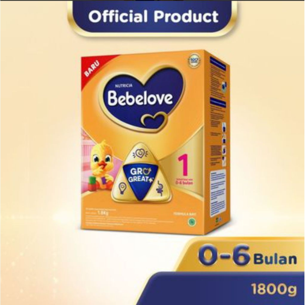 

Bebelove 1 susu formula tahap 0-6 bulan 1800gram