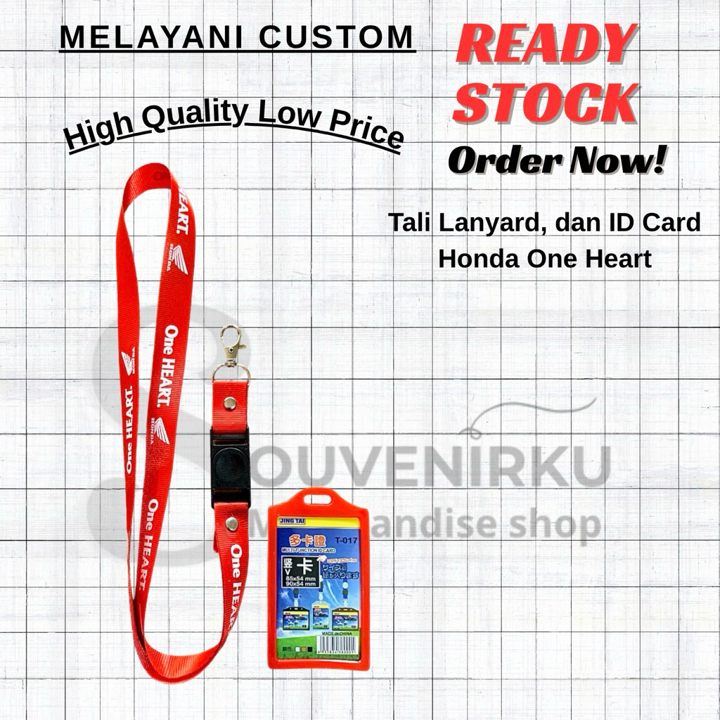 

Tali Lanyard + ID Card Logo Honda One Heart