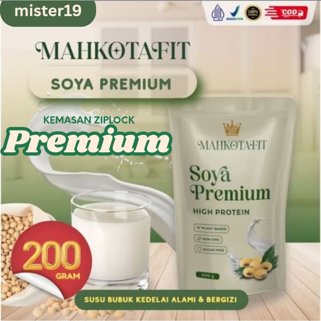 

SUSU KEDELAI BUBUK MAHKOTAFIT TINGGI PROTEIN TAWAR