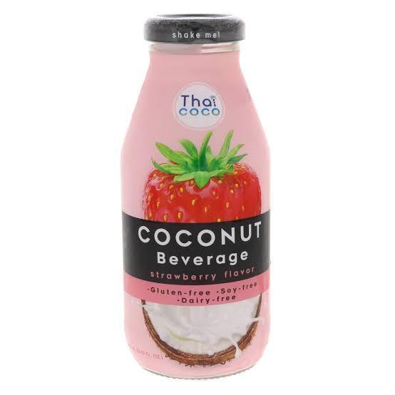 

THAI COCO COCONUT BEVERAGE STRAWBERRY FLAVOR BTL 280 Ml 8850227022925