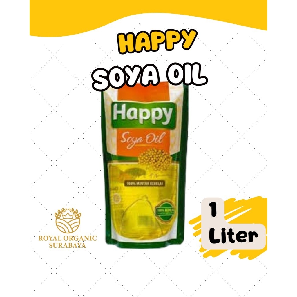 

Happy Soya Oil 1 Liter, sehat, tinggi lemak tak Jenuh, gaya hidup sehat