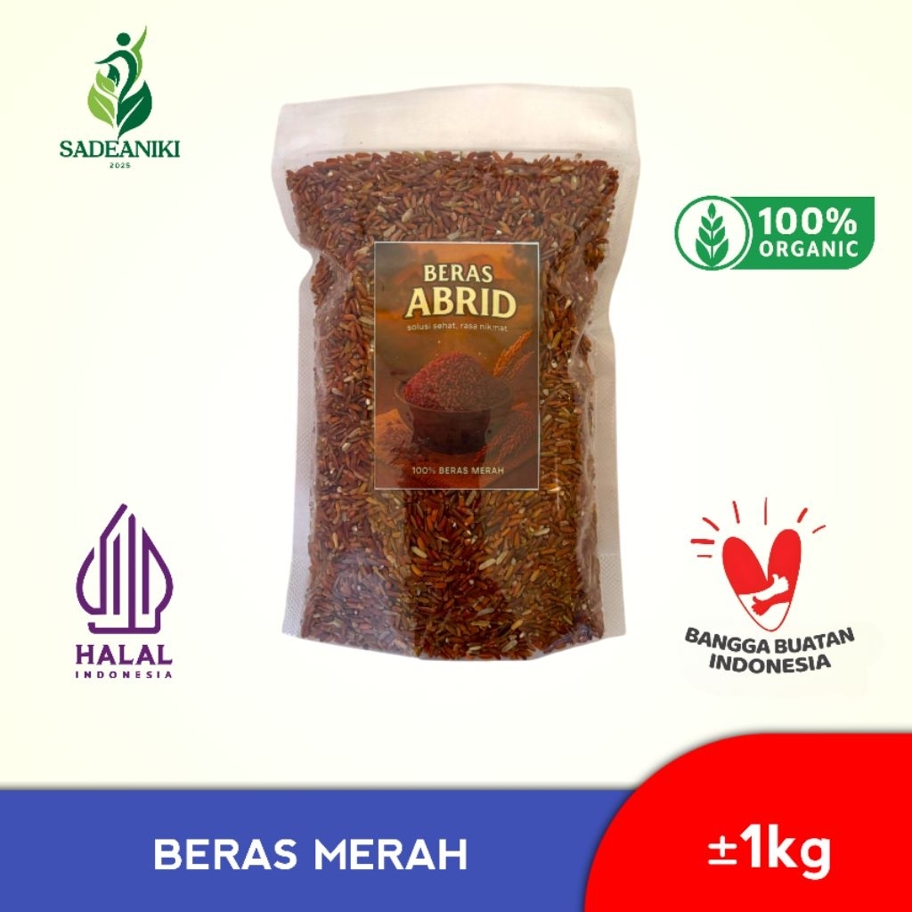

Beras Merah Organik 1 kg | Makanan Sehat Kaya Float | Cocok Untuk Diet & Diabetes