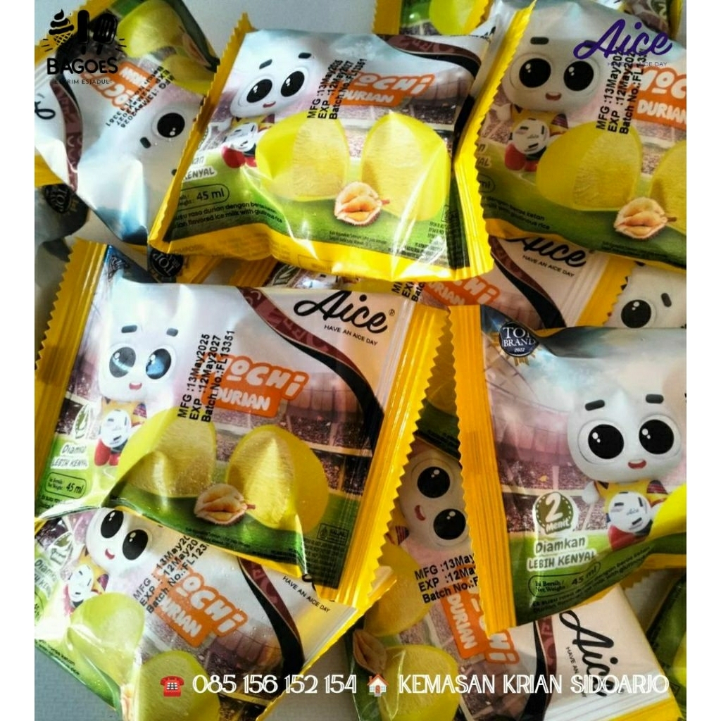 

ESKRIM AICE MOCHI DURIAN 10PCS