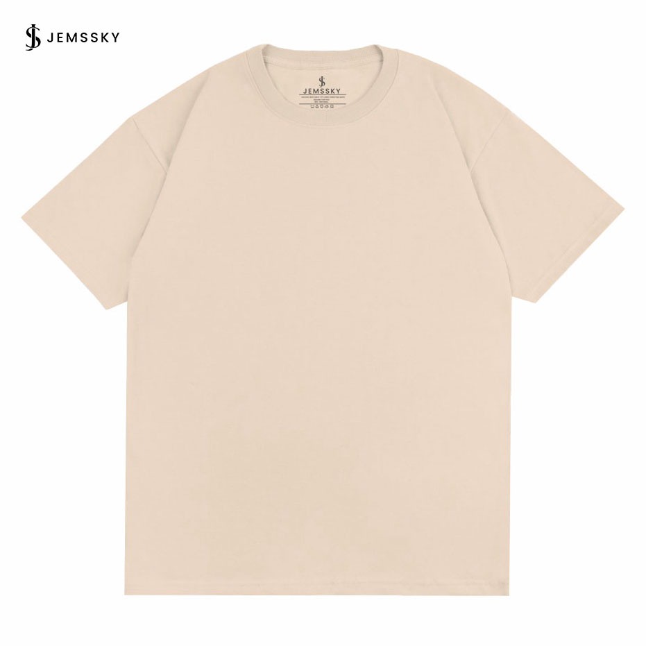 Jemssky - Kaos Polos T-shirt Cotton Combed 30s - Cream