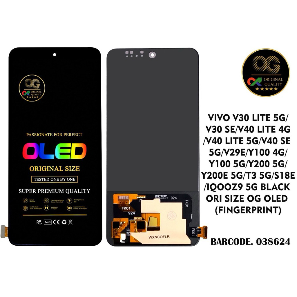 LCD TS VIVO V30 LITE 5G / V30 SE / V40 LITE 4G / N40 LITE 5G V40 SE /  5G/ V29E / Y100 4G / Y100 5G 