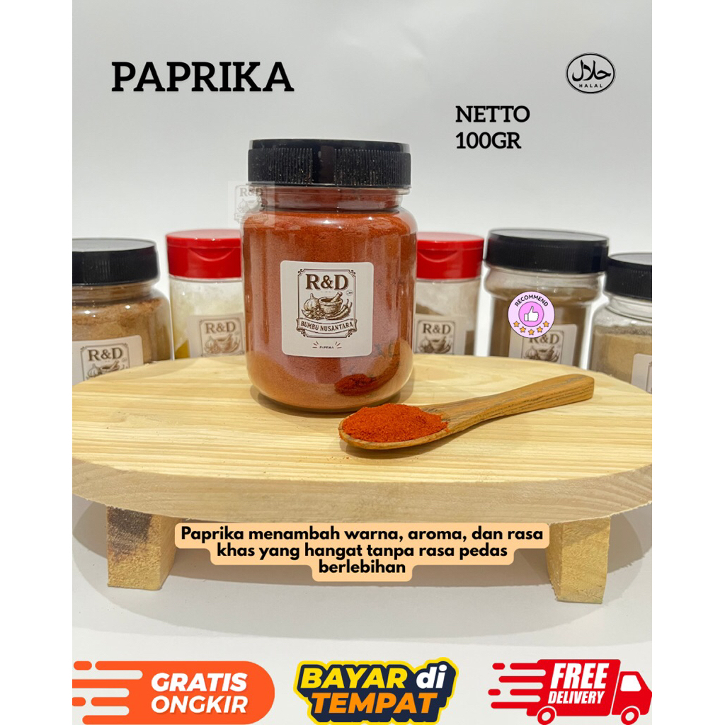 

Paprika Bubuk / Paprika Powder Bubuk Murni asli 100%