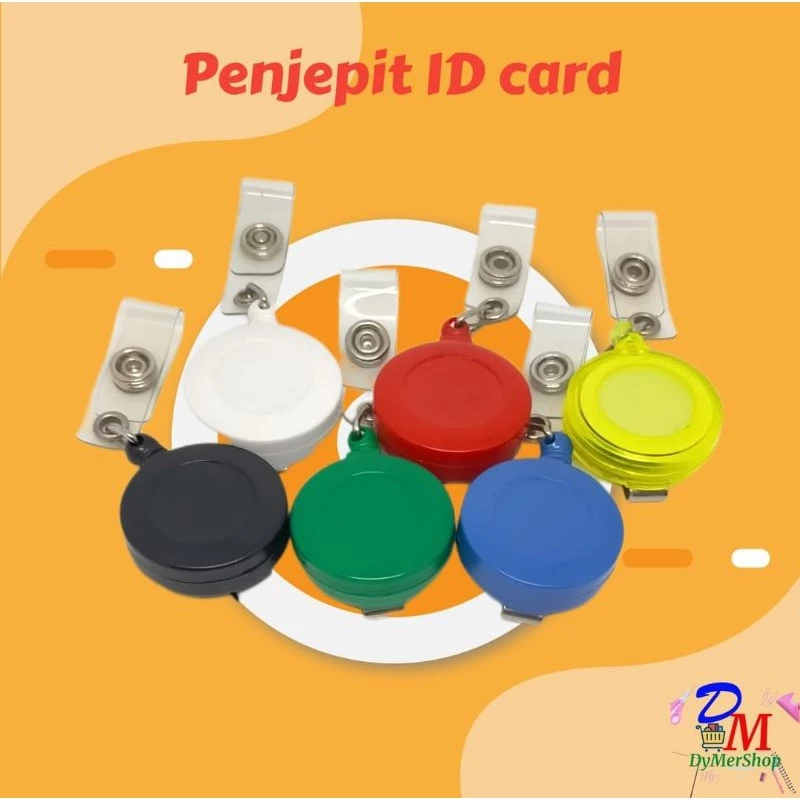 

Penjepit Id card - gantungan badge nama - bisa di tarik tarek model yoyo warna warni
