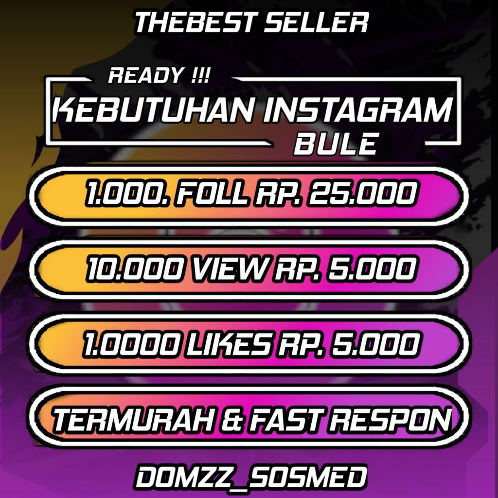 [NON DROP] PENAMBAH FOLLOWERS VIEWERS LIKES INSTAGRAM BULE FAST TERMURAH