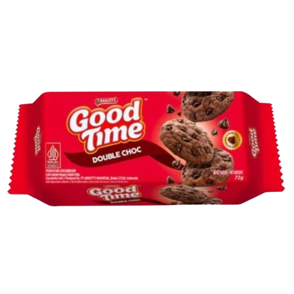 

GOOD TIME DOUBLE CHOC CHOCOCHIPS COOKIES 72 GR 8886015203115