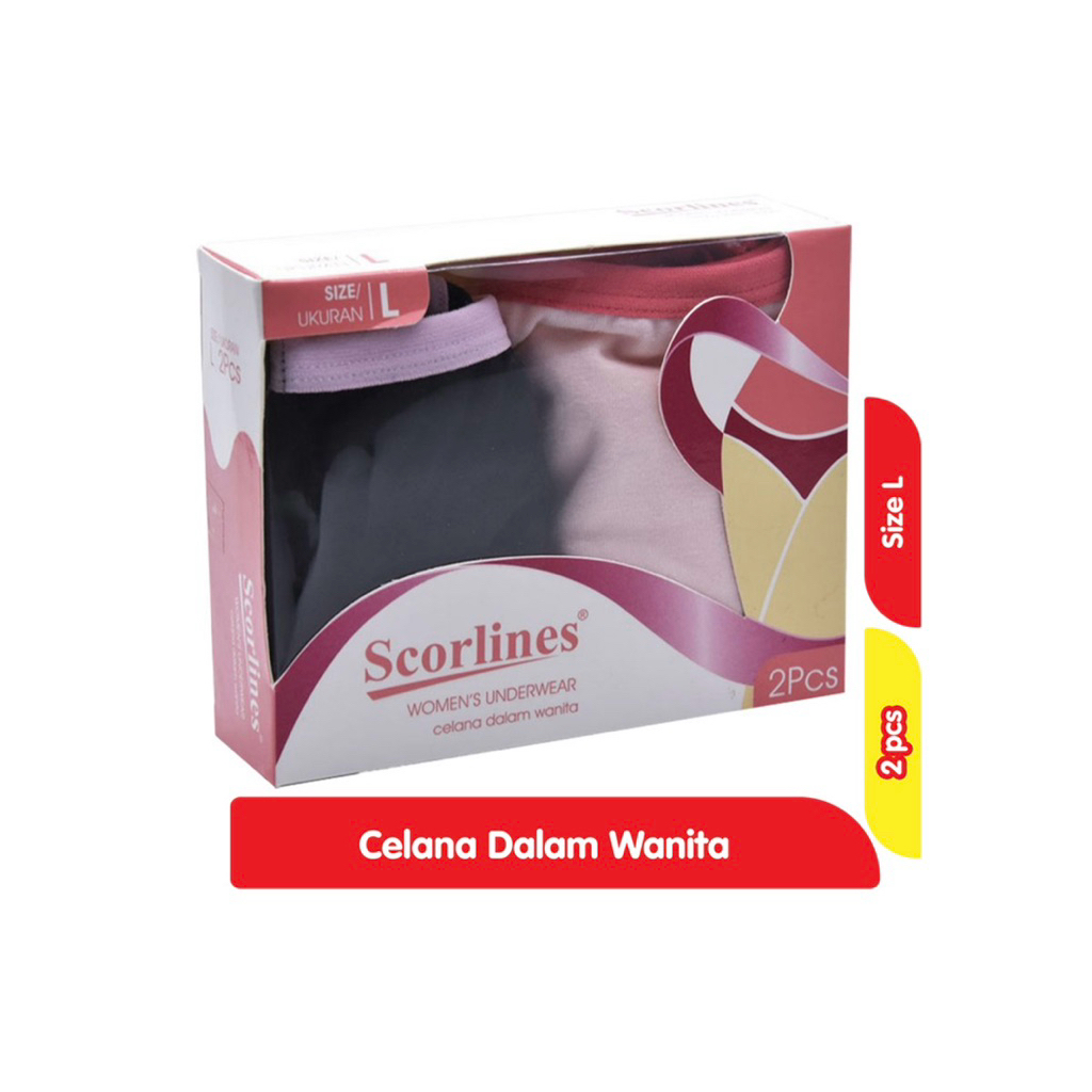 SCORLINES CELANA DALAM WANITA UKURAN L 2 PCs