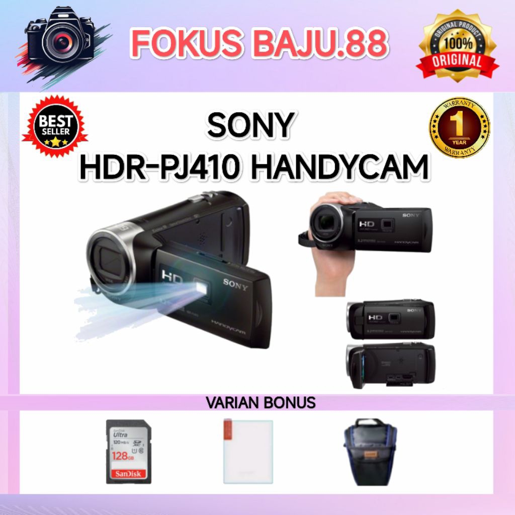 HANDYCAM SONY HDR-PJ410 / SONY HDR-PJ410 HD PROJECTOR / SONY PJ410