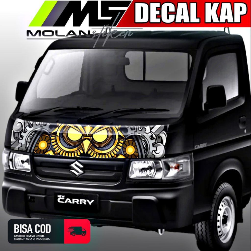 Decal Sticker Striping Variasi Kabin Depan New Carry Pickup Decal Kap Kabin Depan New Suzuki Carry P
