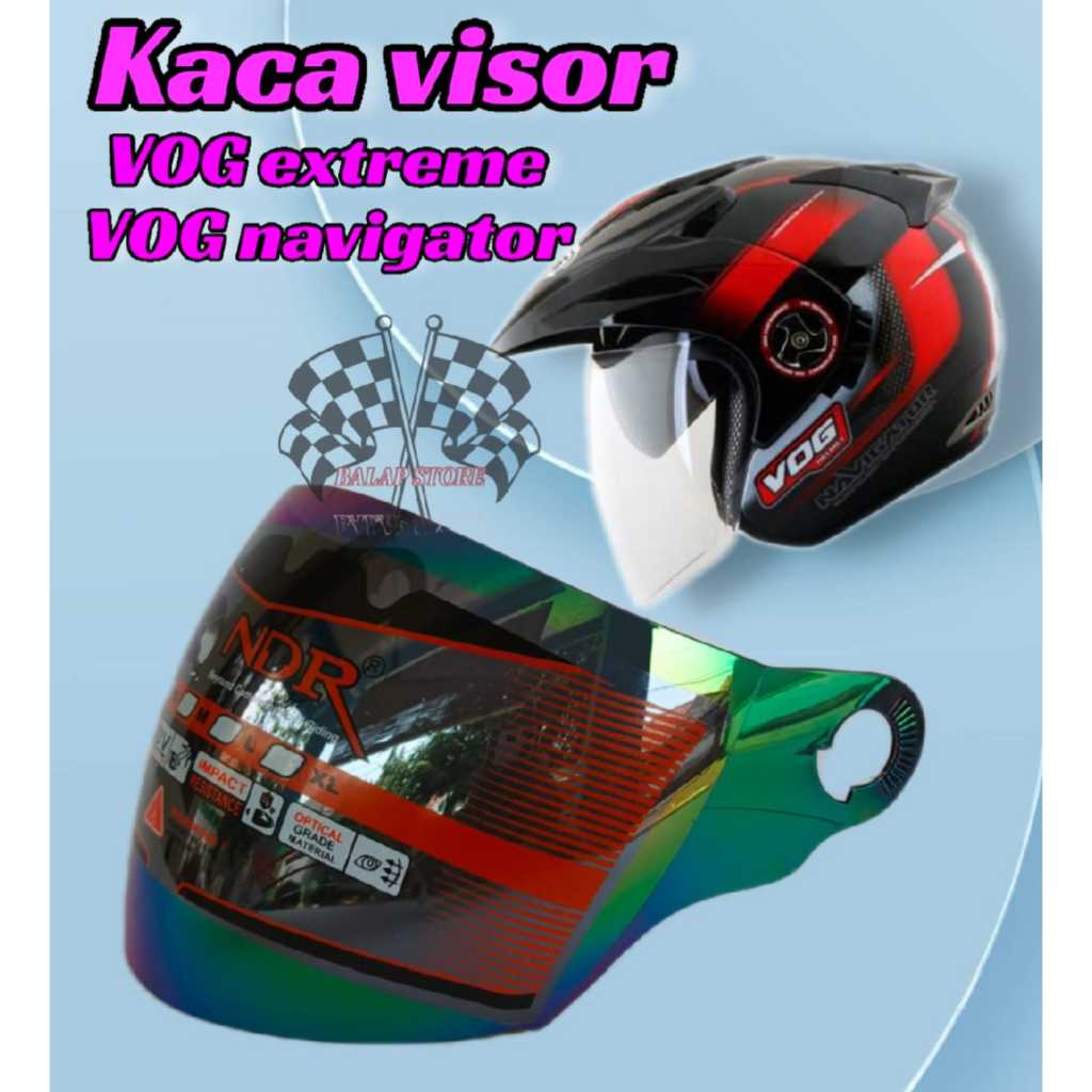 Kaca helm VOG Extream, kaca helm VOG navigator