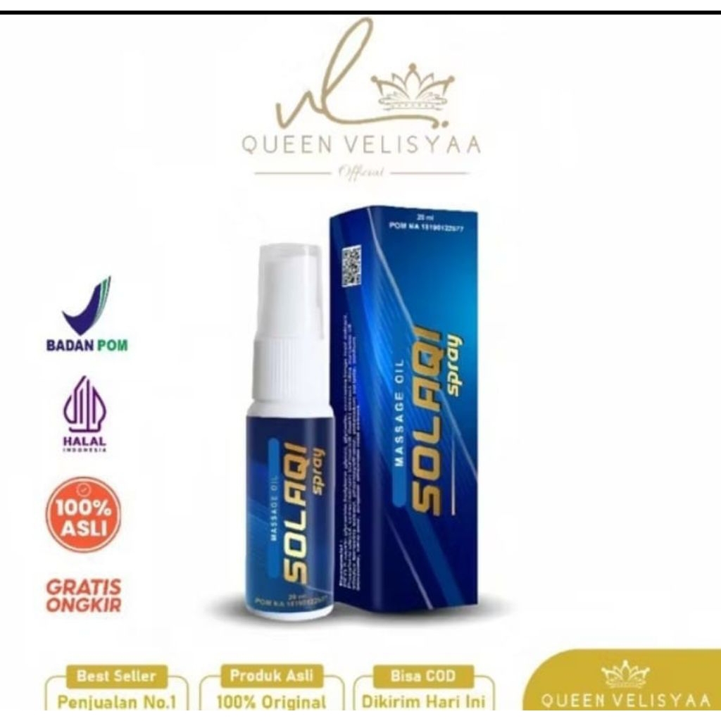 SOLAQI SPRAY ORIGINAL UNTUK PRIA KUAT TAHAN LAMA