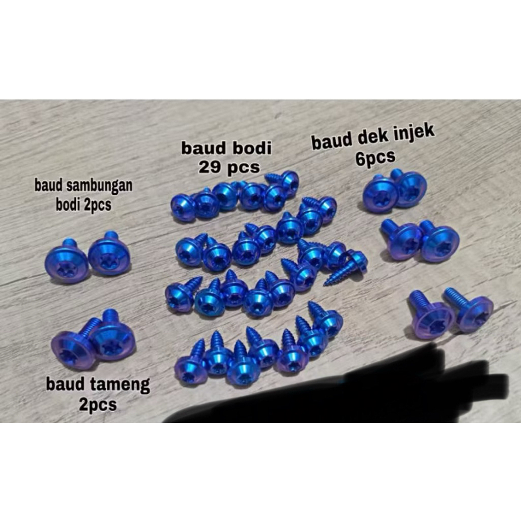 Baut Body Titanium Paketan Mio sporty smile original Vietnam