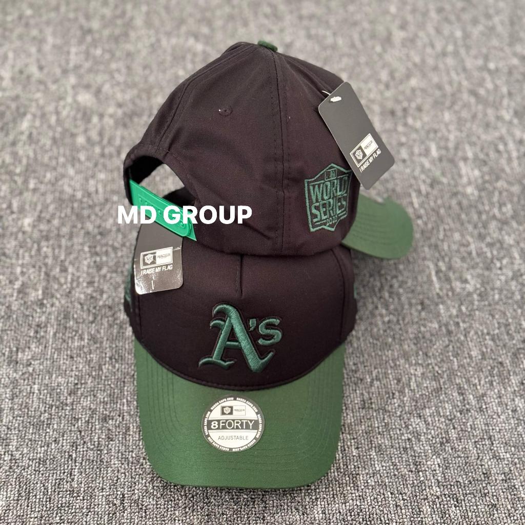Topi Baseball Oakland Athletics Black/Green Fashion Style Pria Wanita Trend