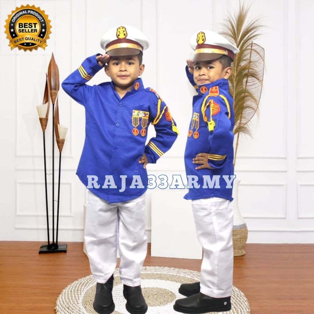 Seragam AKMIL / Baju Profesi AKMIL / Akademi Militer / Baju AKMIL / KOSTUM AKMIL ANAK / BAJU KARNAVA