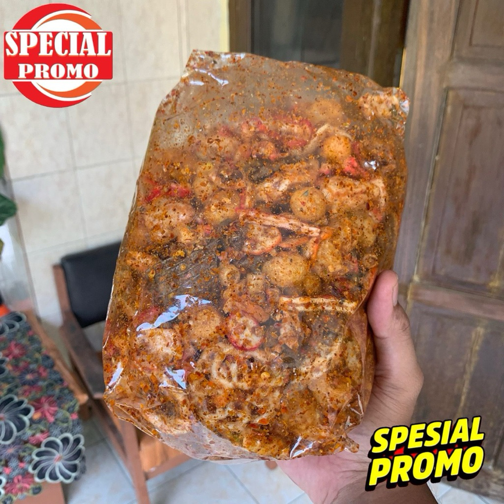 

1 KG SEBLAK KERING CAMPUR PEDAS DAUN JERUK VIRAL