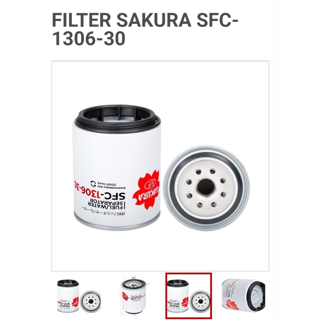 Filter Solar Bawah Hino Lohan SAKURA SFC-1306-30 / SFC 1306 30
