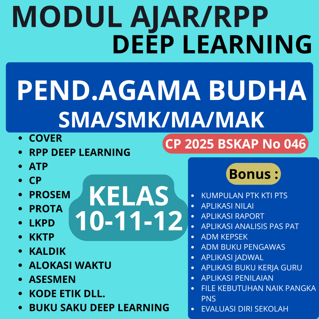 

Modul Ajar RPP Deep Learning SMA AGAMA BUDHA KELAS 10 11 12 - RPP DEEP LEARNING SMA/SMK SIAP PAKAI
