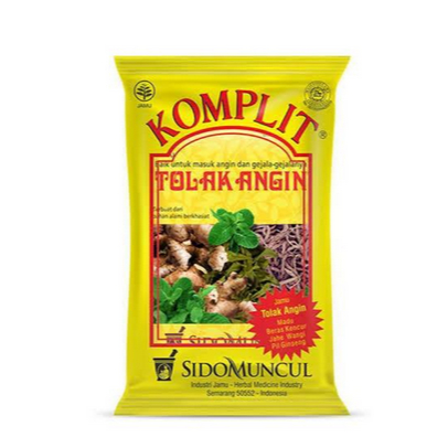 

Jamu Tolak Angin Komplit Sido Muncul 1 Sachet / Jamu Tolak Angin Komplit