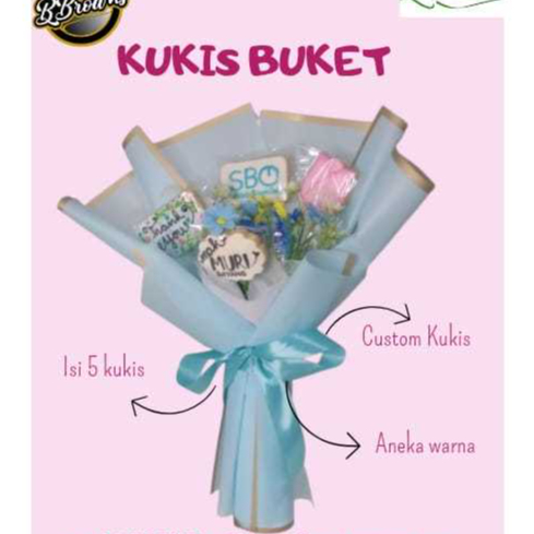 

Kukis Buket Kado Ulang Tahun | Custom Buket Cookies Cantik Isi 5 | Hadiah Wisuda, Anniversary, Valentine