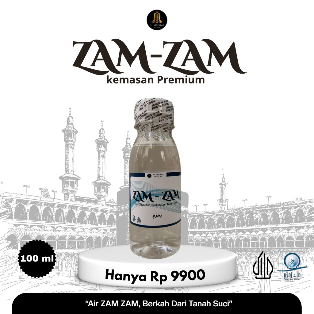 

air zam zam kemasan 120 ml premium asli praktis oleh oleh haji dan umroh