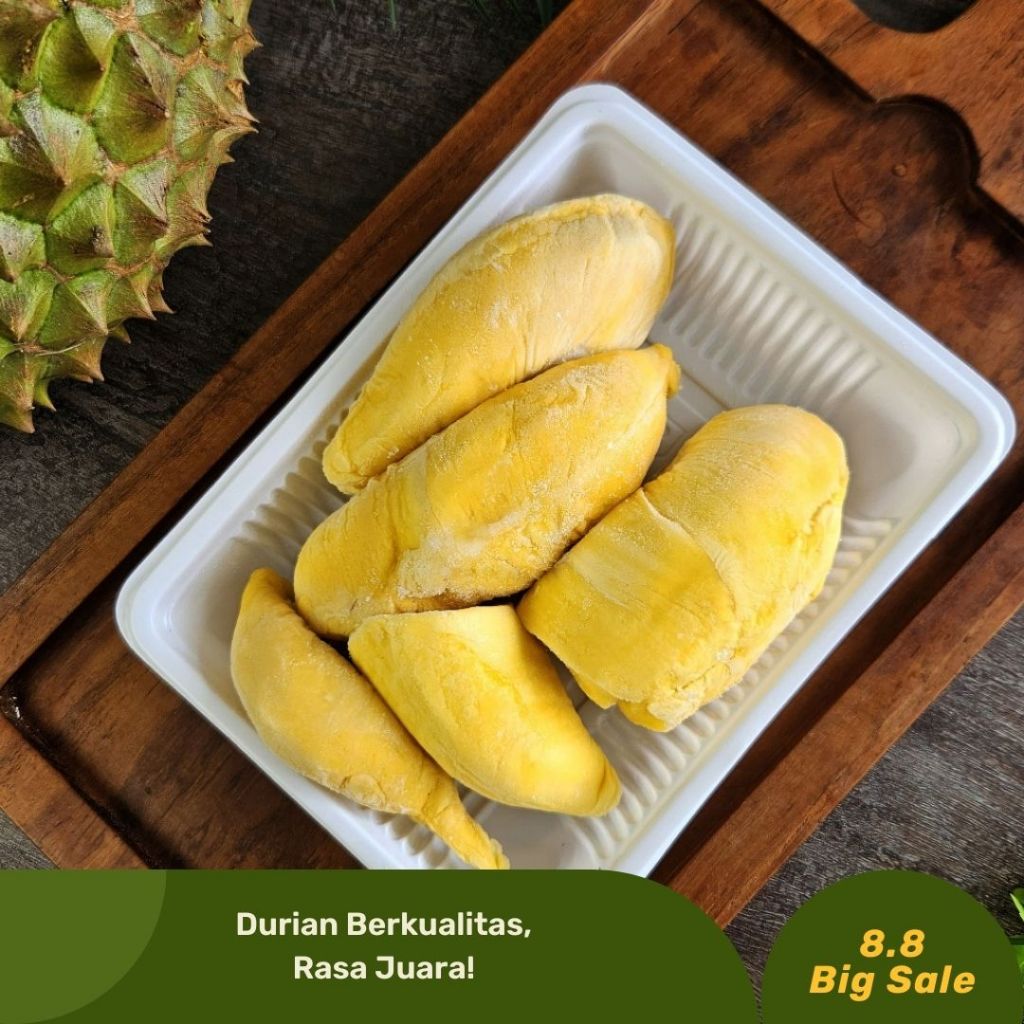 

Durian Musang King Frozen Premium 400gr - Durian Frozen - Durian Premium - Good Durian
