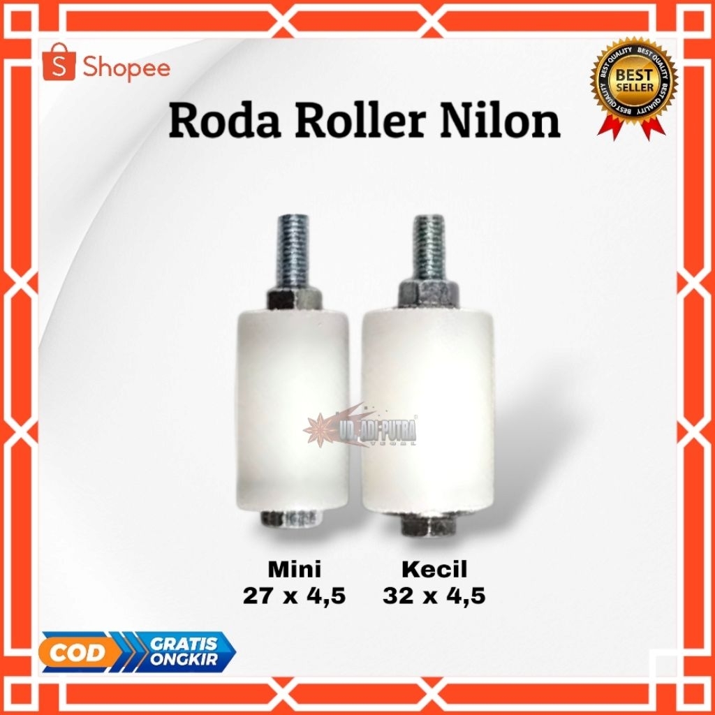 RODA ROLLER NILON PAGAR | RODA ATAS PINTU PAGAR BESI & STAINLESS | RODA NYLON | RODA REL ATAS PINTU 
