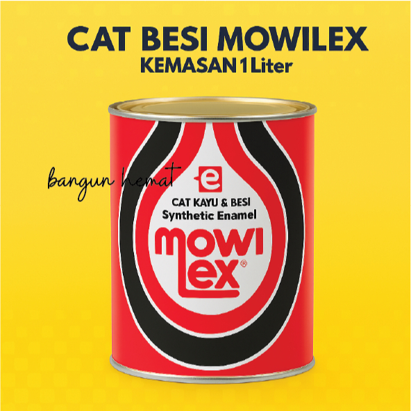 Mowilex Cat Kayu & Besi 1L - Warna Hitam Dan PUTIH Tahan Lama & Kuat