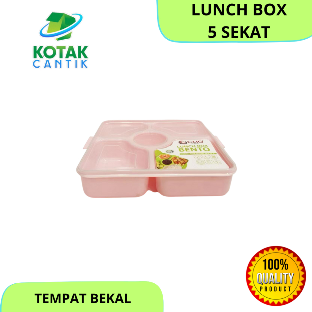 [ 5 SEKAT ] LUNCH BOX BENTO 5 SEKAT CLIO TEMPAT MAKAN BEKAL BENTO